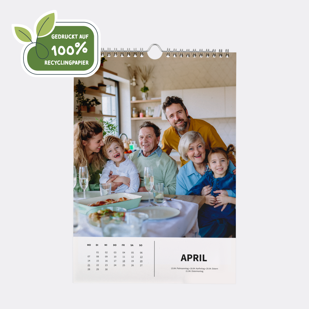 Kalender Naturgebunden A4 hoch